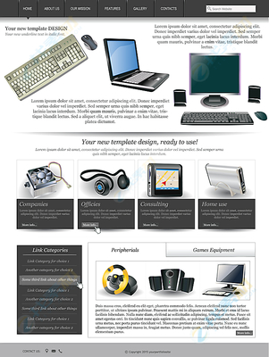 时尚数码产品网站设计矢量素材的获取与应用